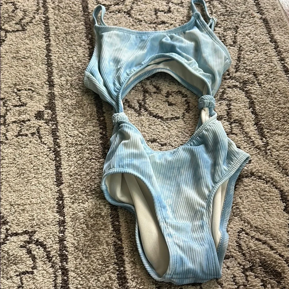 Bundle/Art class Kids One Piece Swimsuit Set - Mint, Coral, and Blue